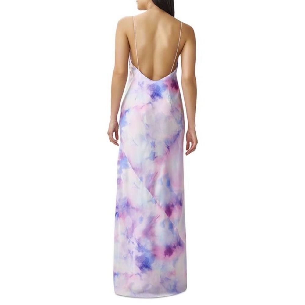 Aidan by Aidan Mattox Pastel Tie-Dye Cowl Neck Maxi Dress Gown Size 6 NWT - Picture 2 of 16